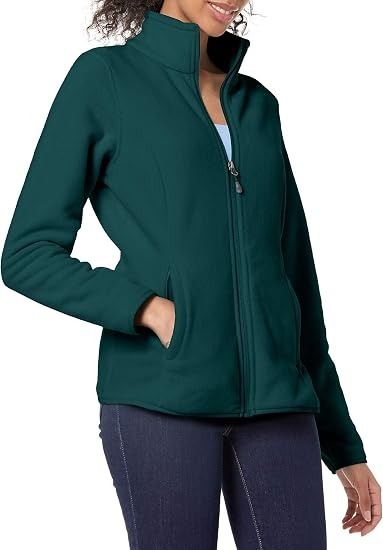 Green Zip-Up Fleece Jacket